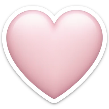 Pastel pink heart sticker