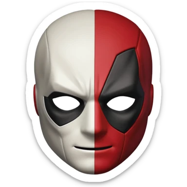 deadpool face sticker