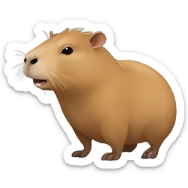 Capybara like sticker