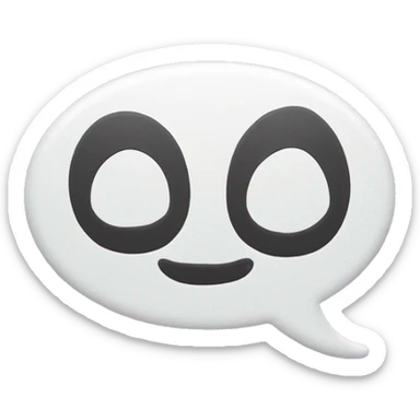 Create an emoji of a speech bubble with the words ‘GG’ in bold letters, using a fun and casual font, like in gaming chat dialogues. sticker