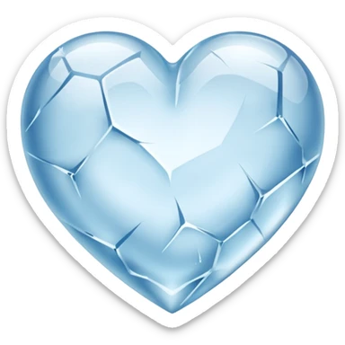 Corazón de hielo sticker