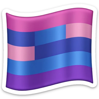 Bisexual flag sticker