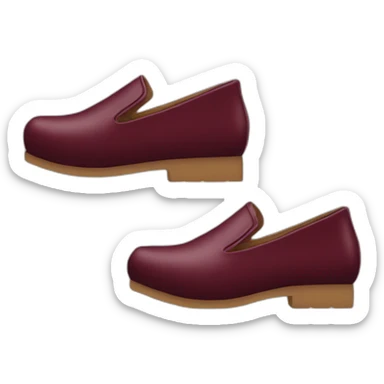 Chaussures bordeaux  sticker