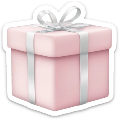 Light pink Christmas gifts under a white Christmas tree  sticker