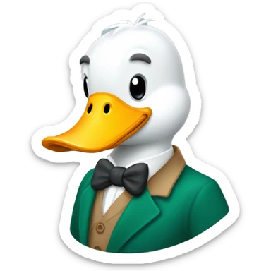 The big duck of credit agricole sticker