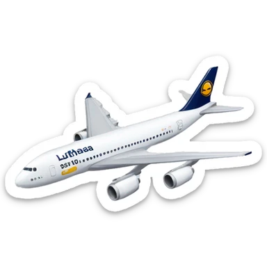 Lufthansa airplane sticker