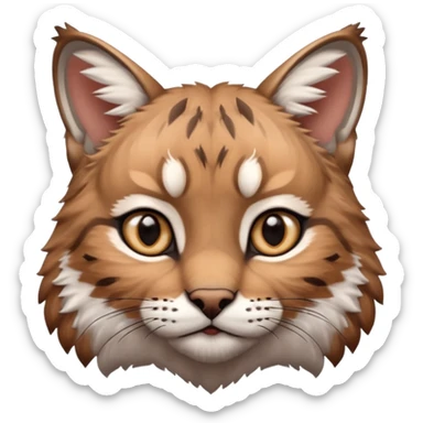 Cute bobcat sticker