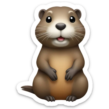 Cute Nutria animal sticker