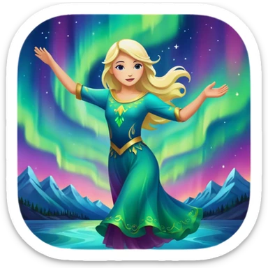 only northern lights sticker