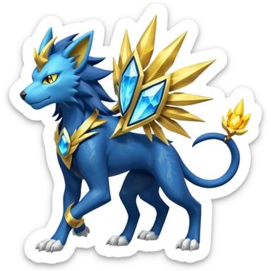 Luxray-Manectric-Solgaleo-fusion sticker