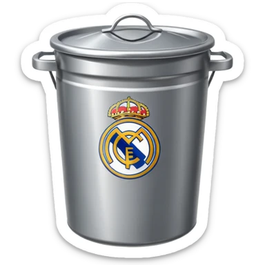Real Madrid poubelle sticker