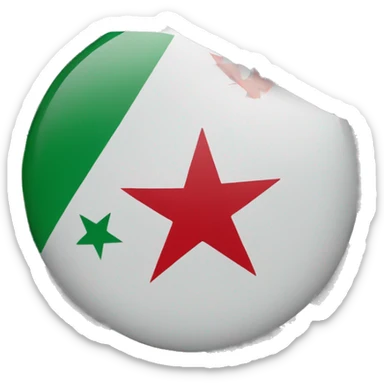 Independent Syria flag add another red star in the middle sticker