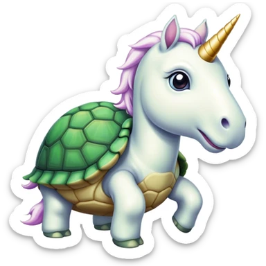unicorn turtle sticker