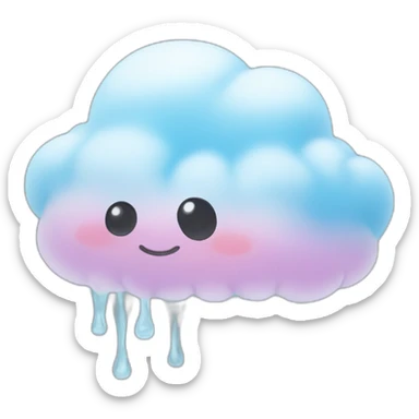 Jellycat cloud sticker