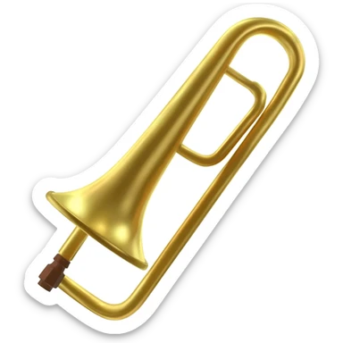 A trombone THATS NOT A TRUMPET OR A SAXOPHONE sticker