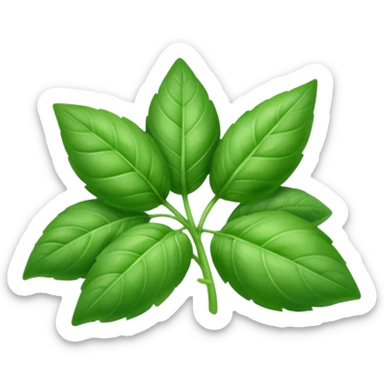 basil leaves sticker