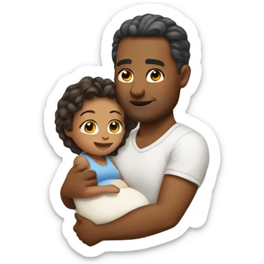 Father mother just gave birth sticker