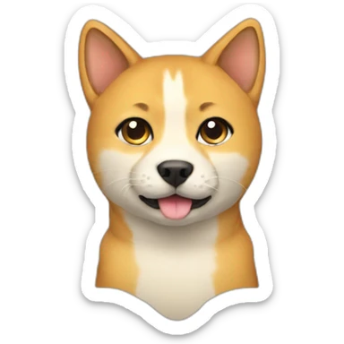 Cat doge sticker