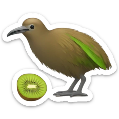 Kiwi Bird New Zealand  sticker
