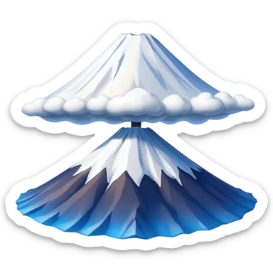 Cinematic Realistic Mount Fuji Emoji  sticker