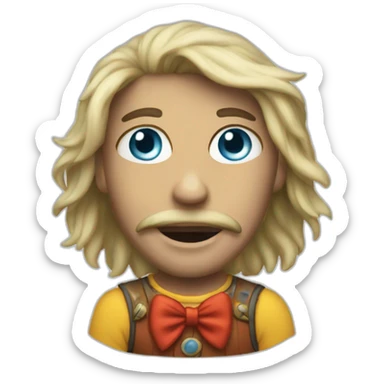 A digital circus sticker