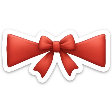 red bow sticker