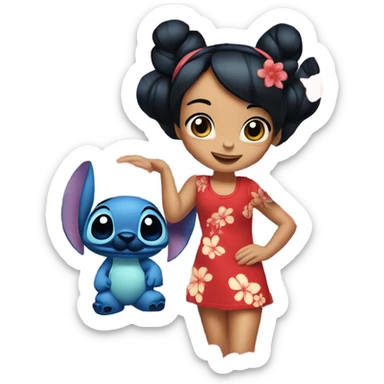 Stitch and lilo sticker