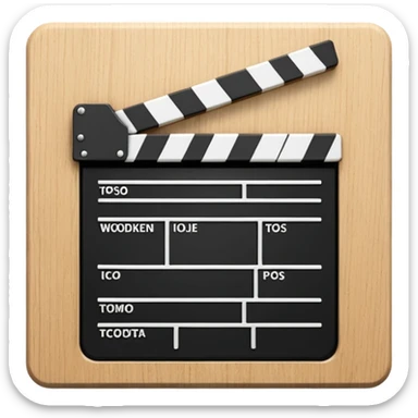 movie clapperboard sticker