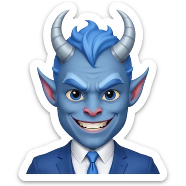 Kind Blue Devil sticker