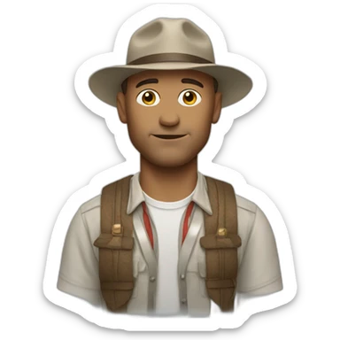 forrest gump man sticker