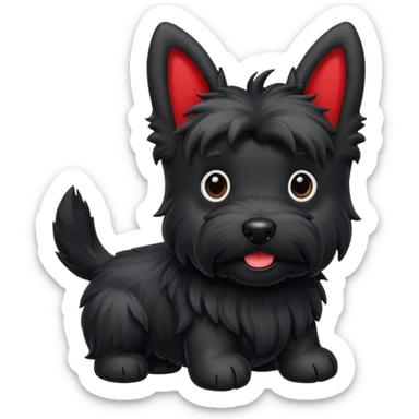 Scottie dog emoji sticker