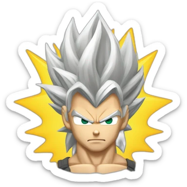 Super sayan sticker
