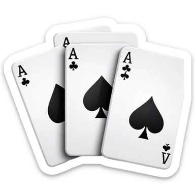 black cards with white words sticker