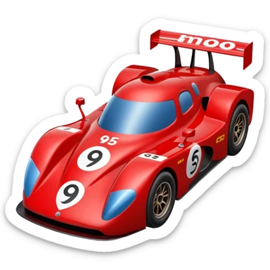 A race car number 95 all red sticker