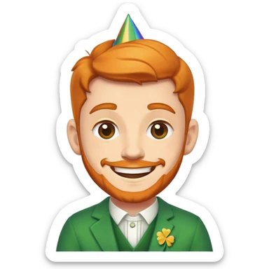 Gay Irish man celebrating his birthday sticker