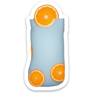 Orange  sticker
