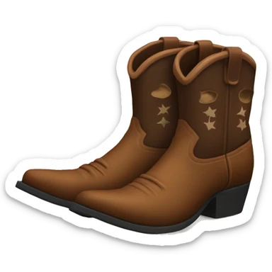 Cowboy boots sticker