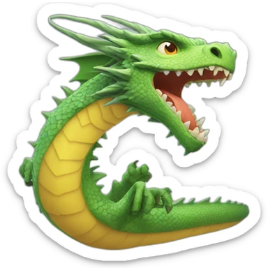 Vanishing dragon sticker