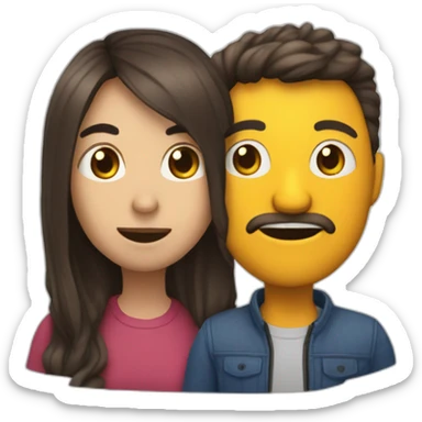 una persona con una nadibula muy definida haciendo mewing sticker