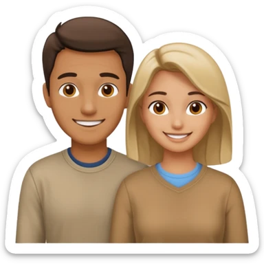 Man and woman 69 sticker