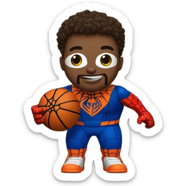 Spiderman new york knicks sticker