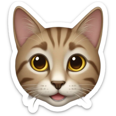 Kleine braune Katze sticker