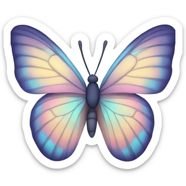 Pastel butterfly sticker
