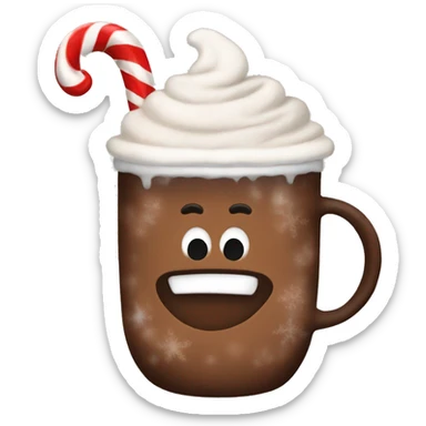 Christmas hot cocoa  sticker