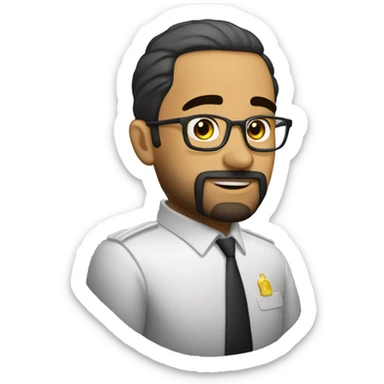 quiero un emji seri y atractivo un señor una onda sticker