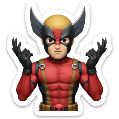 Wolverine from Deadpool & Wolverine movie sticker