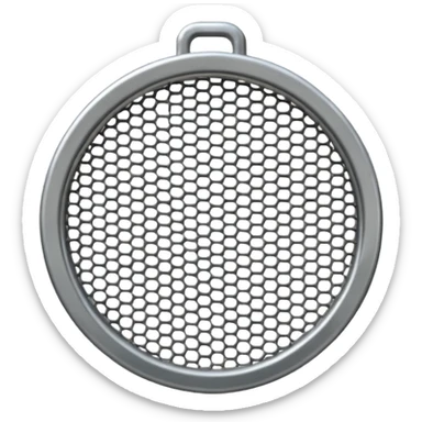 Sieve made from steel wire mesh sticker
