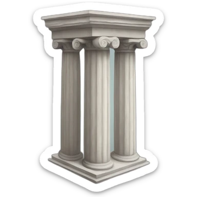 Greek column sticker