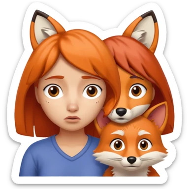 Make Dora and Swiper the fox crying sticker