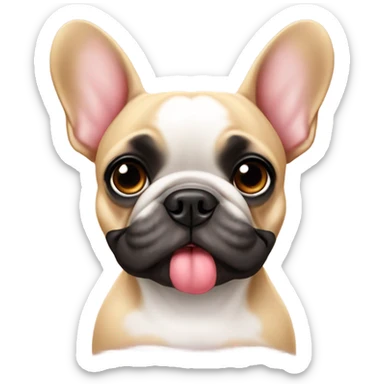 French bulldog in love  sticker